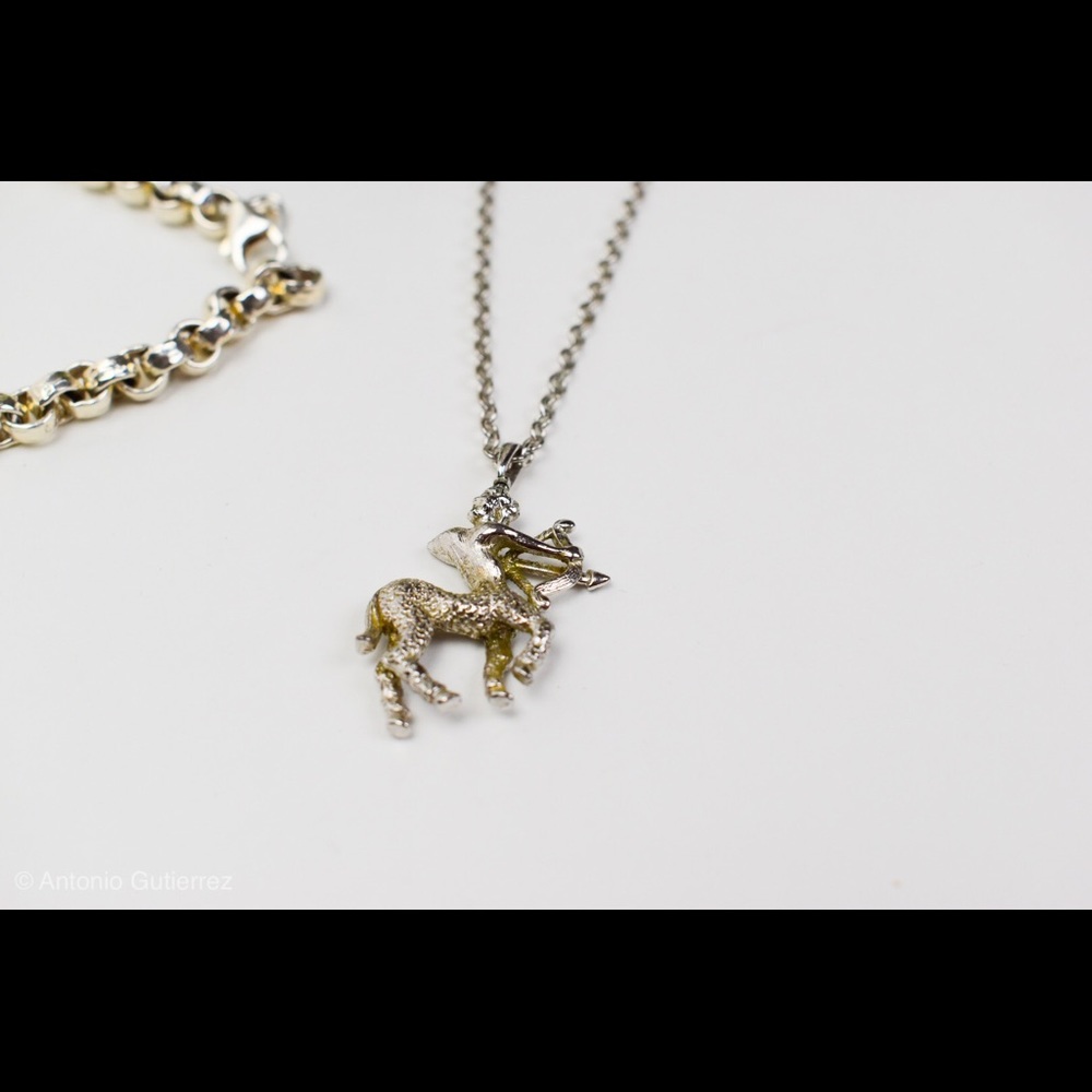 Silver necklace and Bracelet